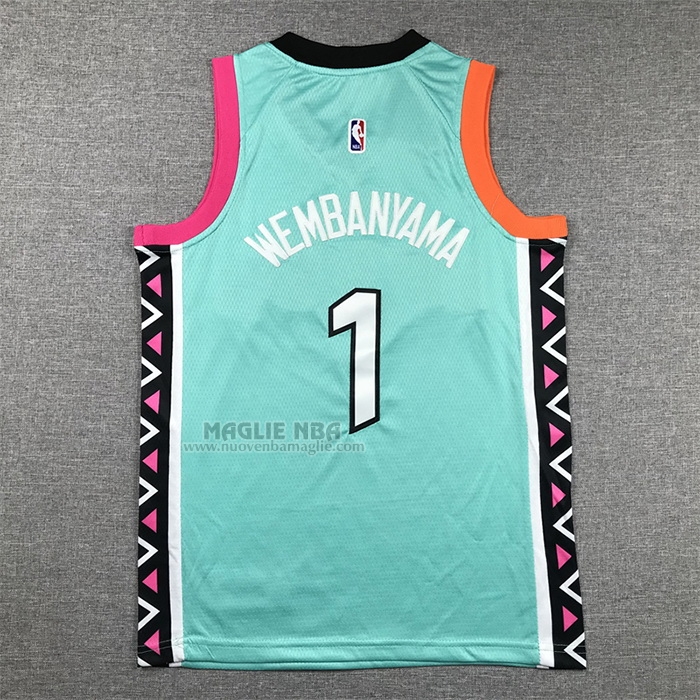 Maglia
 Victor Wembanyama NO 1 Bambino
 San Antonio Spurs Citta
 2022-23 Verde
